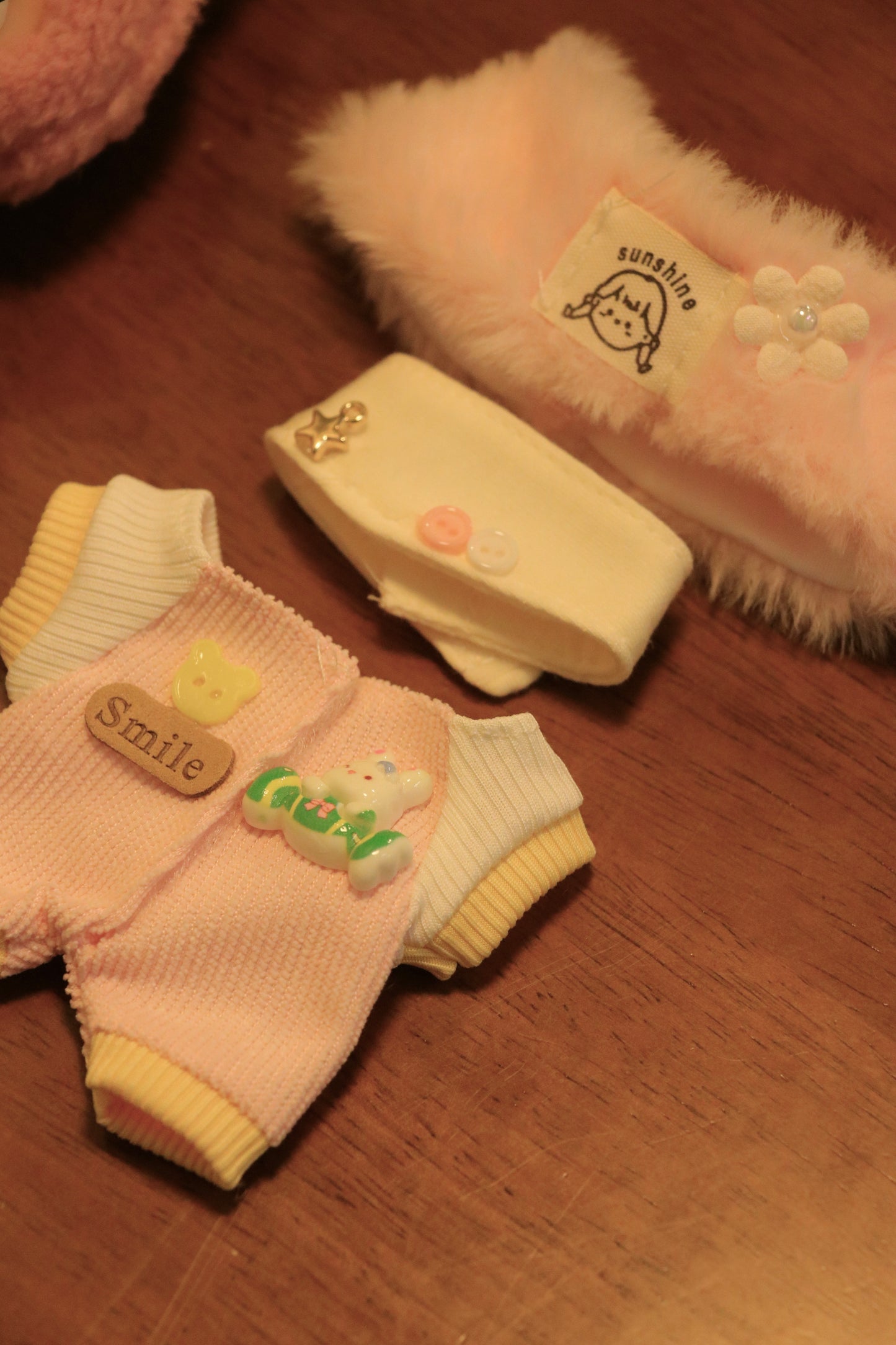 Sweet Sunshine Pink Outfit for Labubu (Fits Gen 1/2/3)