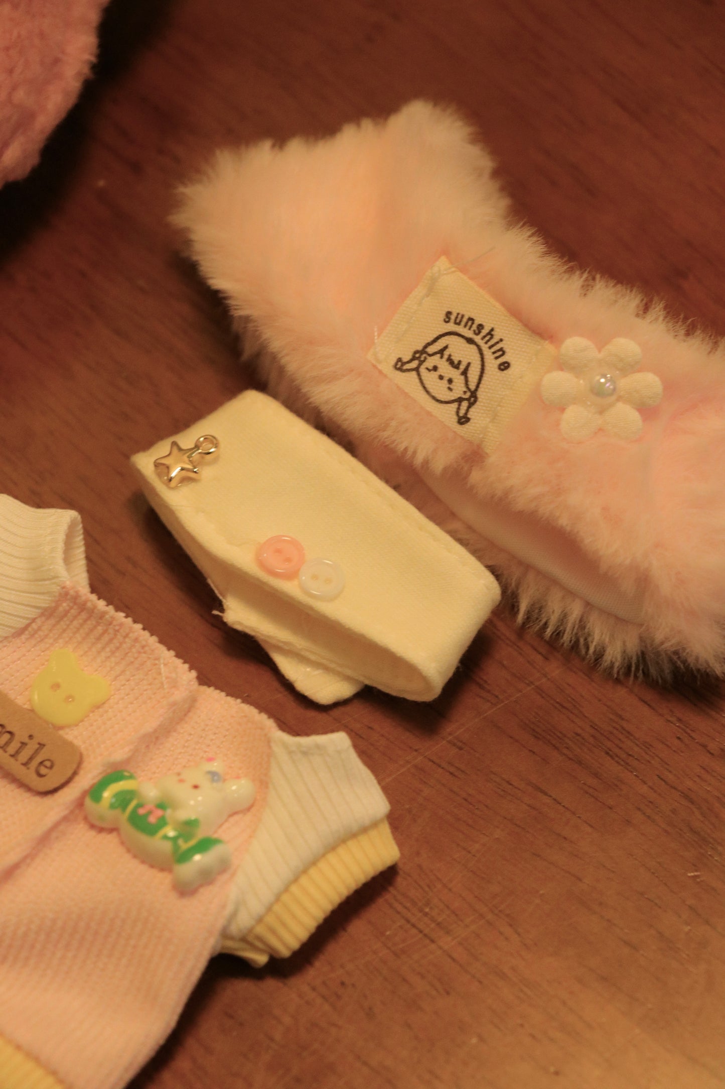 Sweet Sunshine Pink Outfit for Labubu (Fits Gen 1/2/3)