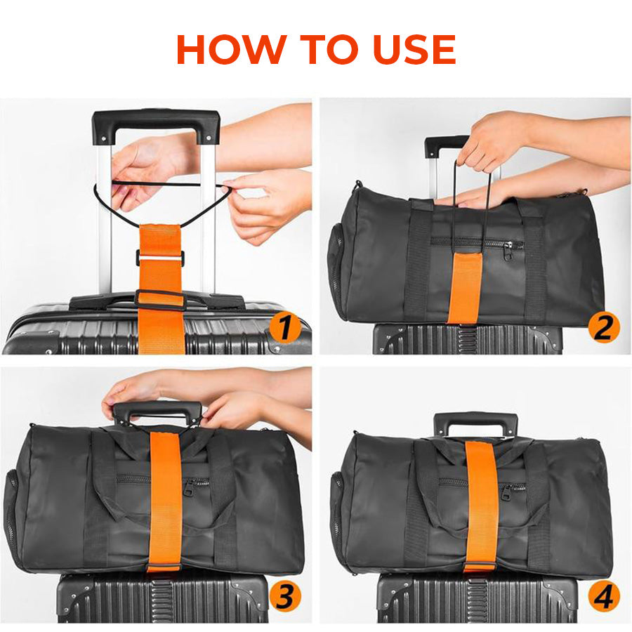 Adjustable Luggage Strap Bungee for Suitcase Handle (2PCS/SET)