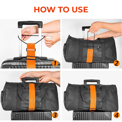 Adjustable Luggage Strap Bungee for Suitcase Handle (2PCS/SET)