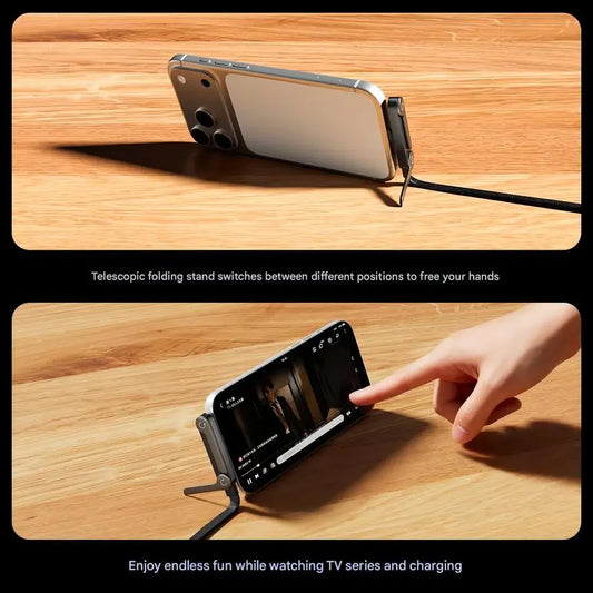 🔥LAST DAY  56% OFF⚡️240w super fast charging📱Invisible Holder Charger Cable with Stand