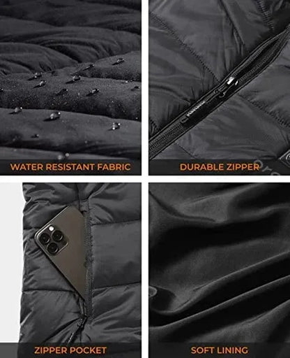 🔥 2025 Updated Version Two-touch 15Heat Zones LED Controller Heated Vest For Men & Women With Battery Pack