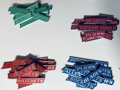Custom Premium Magnetic Toolbox Labels for Tool Organization - 12 Pack of High Quality Personalized Magnets