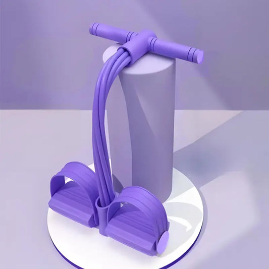 Multifunction Pedal Resistance Trainer with 6 Tubes – Stronger Resistance for Effective Training, Portable Foot Pedal Exerciser for Full-Body Home Workout, Stretching & Fitness Training