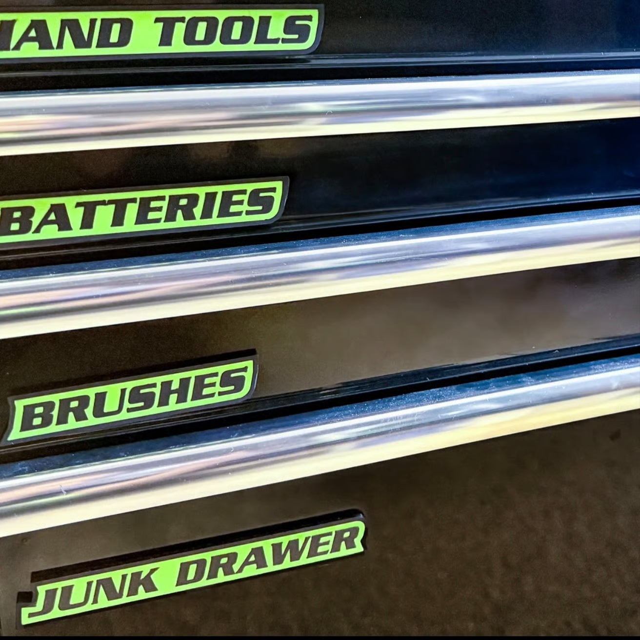 Custom Premium Magnetic Toolbox Labels for Tool Organization - 12 Pack of High Quality Personalized Magnets