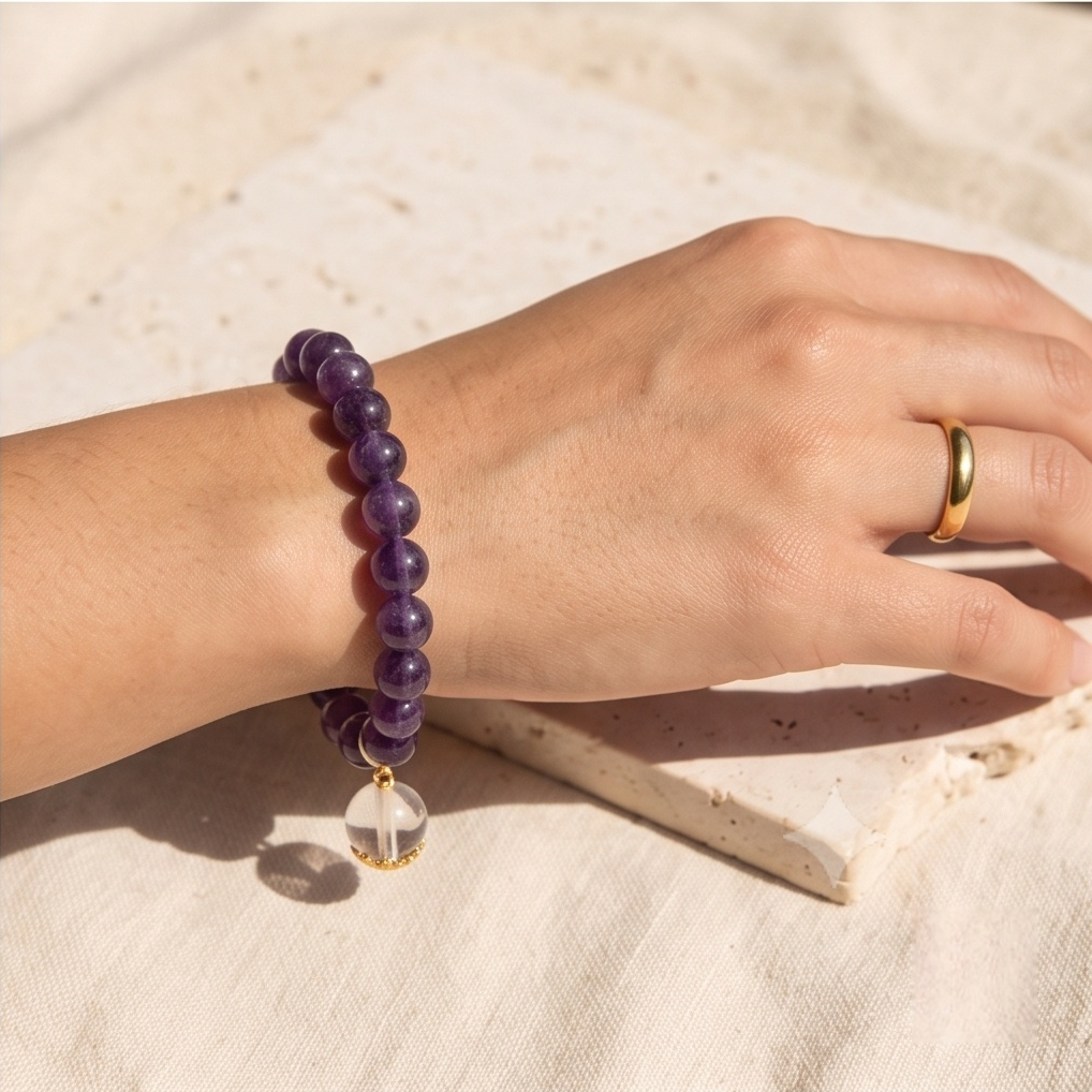 Deep Amethyst Breath Bead | The Inner Peace Collection