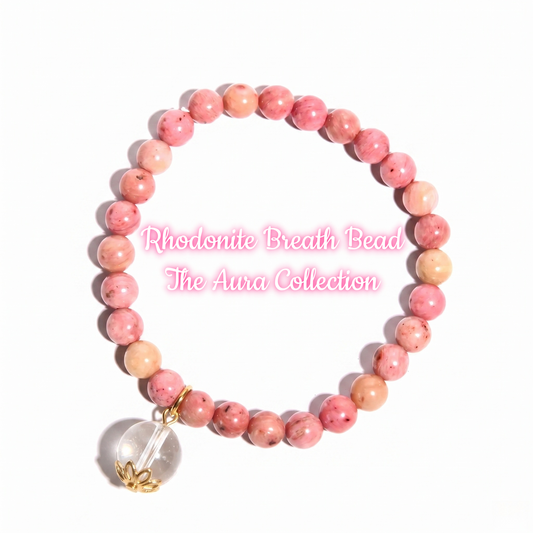 Rhodonite Breath Bead | The Aura Collection