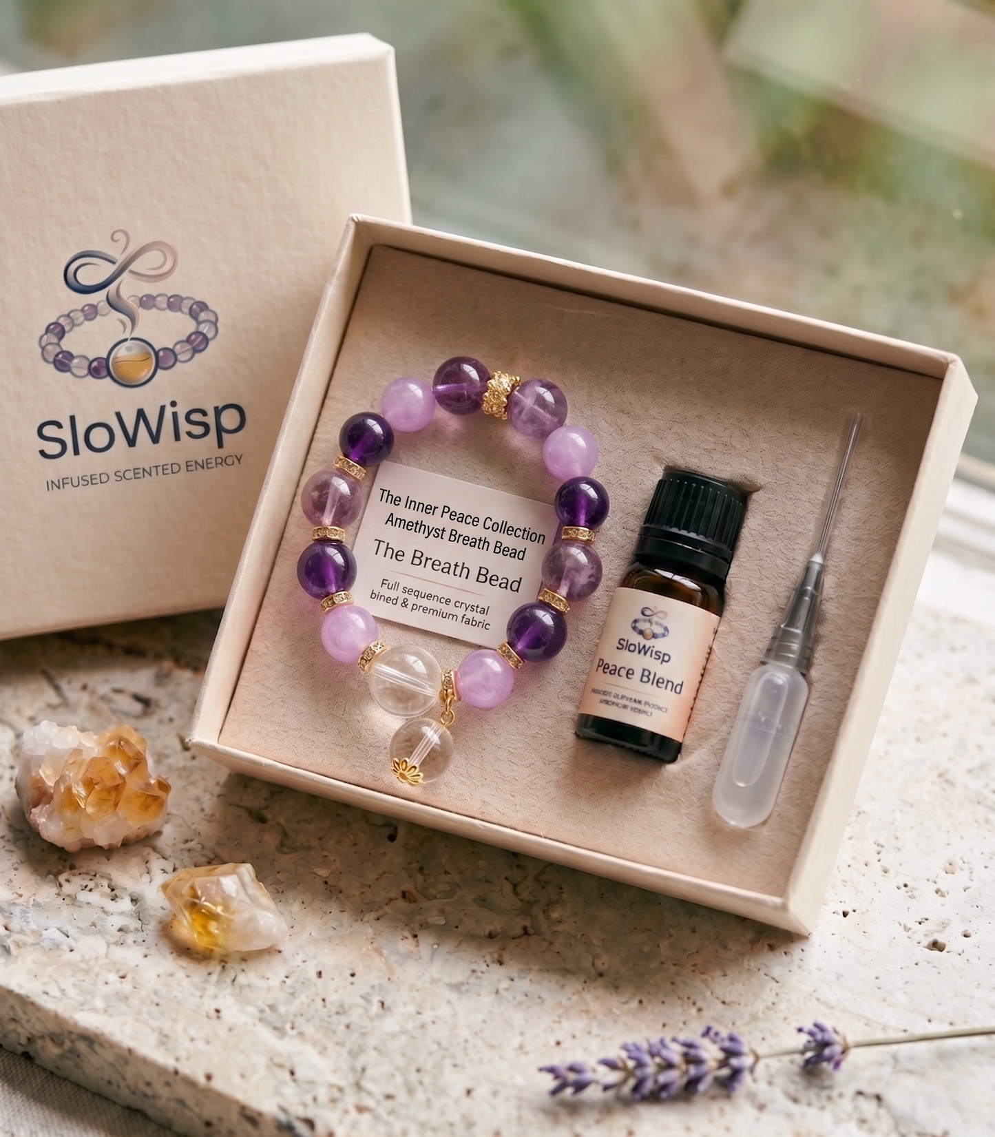 Amethyst Breath Bead | The Inner Peace Collection