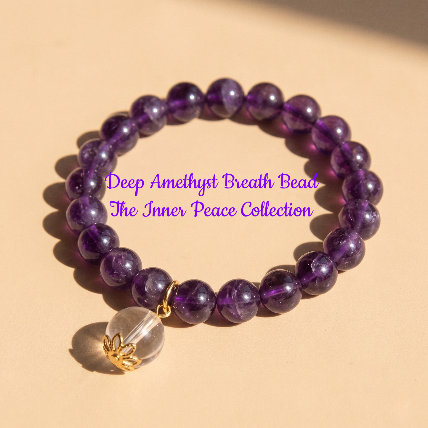 Deep Amethyst Breath Bead | The Inner Peace Collection