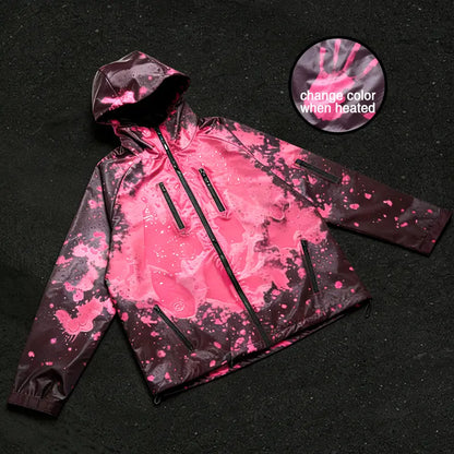 2026 New Windproof Waterproof Heat Reactive Color Changing Jacket/Outdoor Coat - Suitable for OUTDOOR
