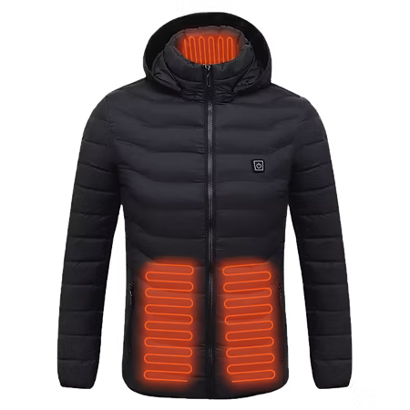 8 Zones Heated Puffer Jacket For Men & Women With Battery Pack