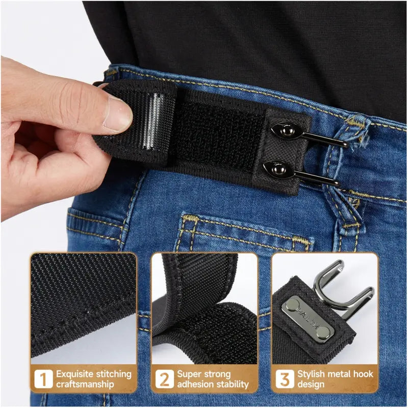 🔥Limited Time 51% OFF - Tactical Metal Hook Elastic Belt(2Pcs/1Set)