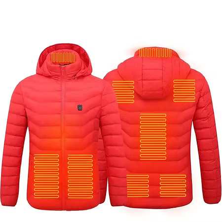 8 Zones Heated Puffer Jacket For Men & Women With Battery Pack